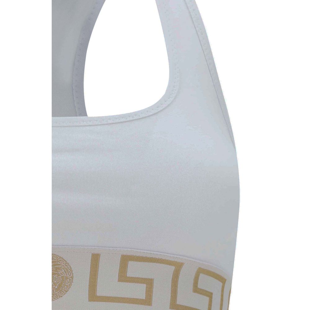Versace White Cotton Bra