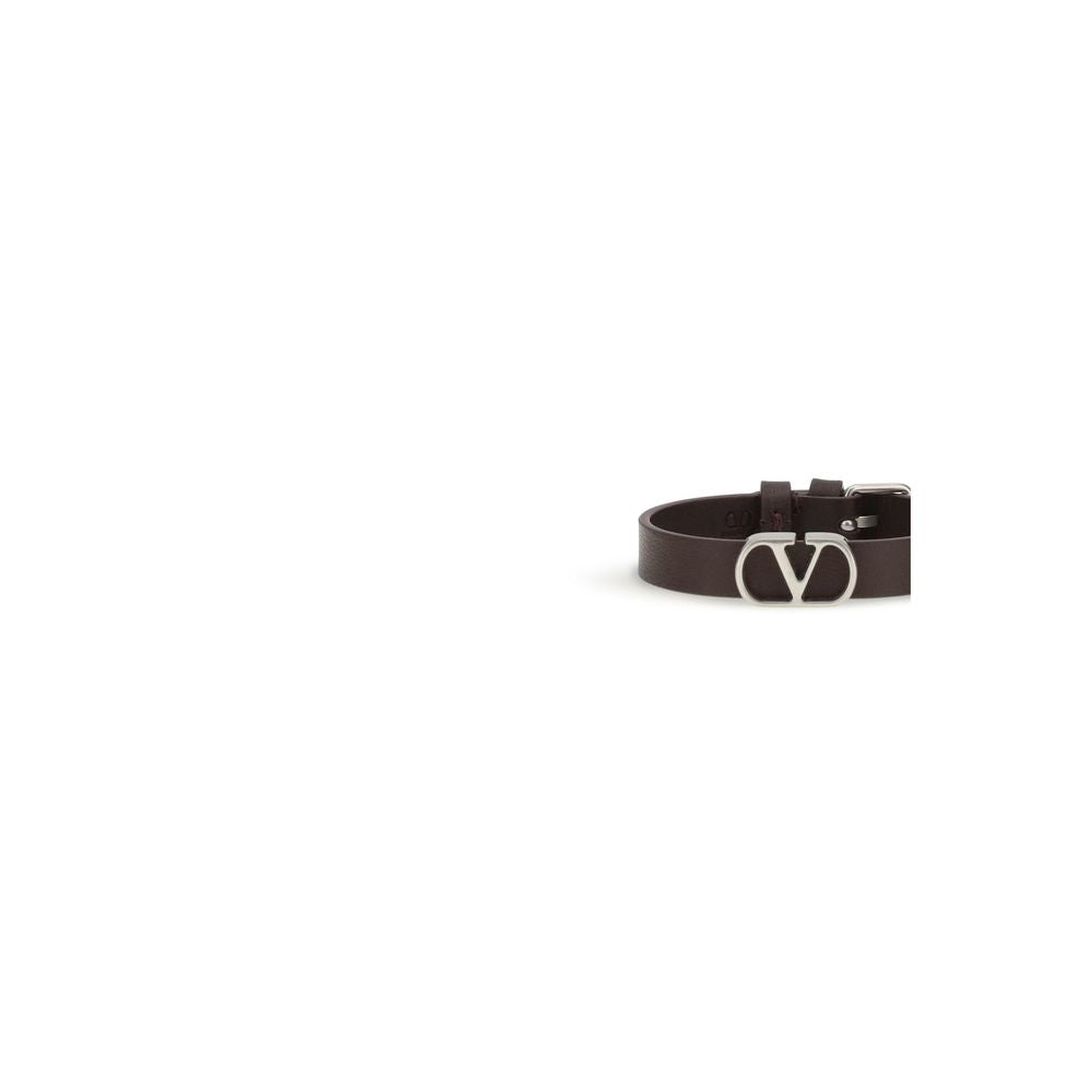 Valentino Garavani Purple Calf Leather Bos Taurus Bracelet