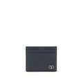 Valentino Garavani Blue Calf Leather Bos Taurus Wallet