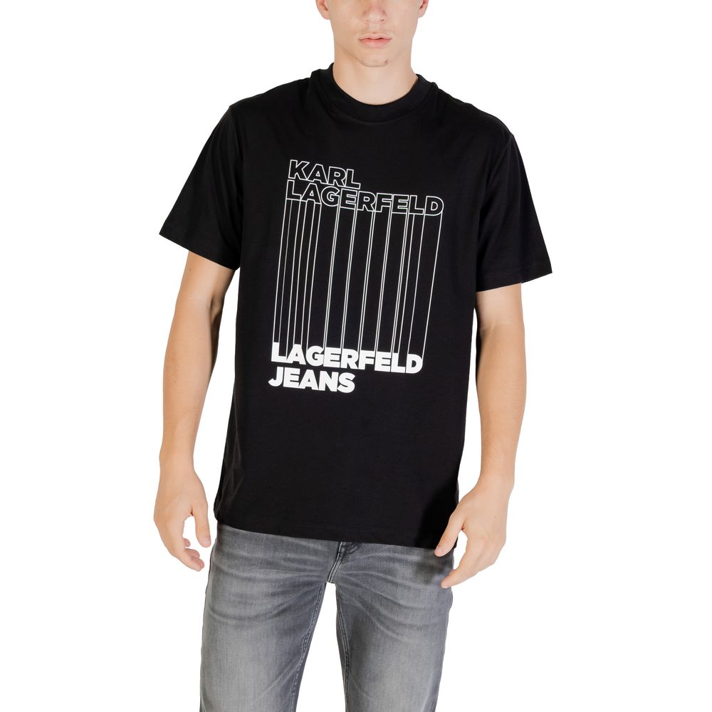 Karl Lagerfeld Black Organic Cotton T-Shirt