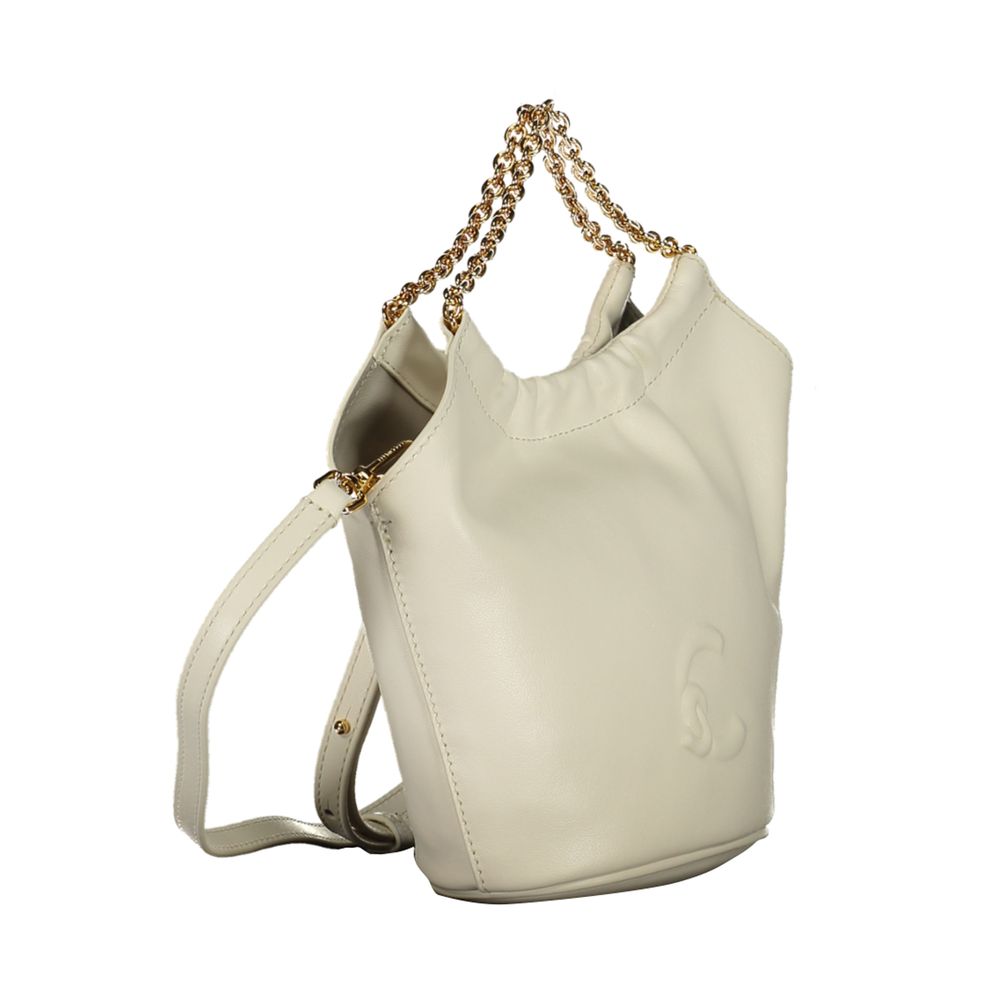 Coccinelle White Leather Woman Handbag