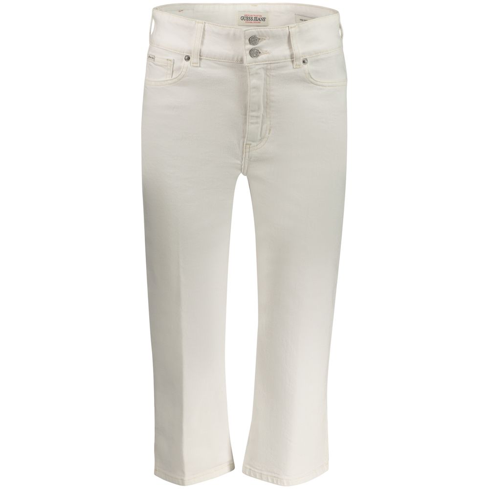 Guess Jeans Bianco Cotton Women Capri