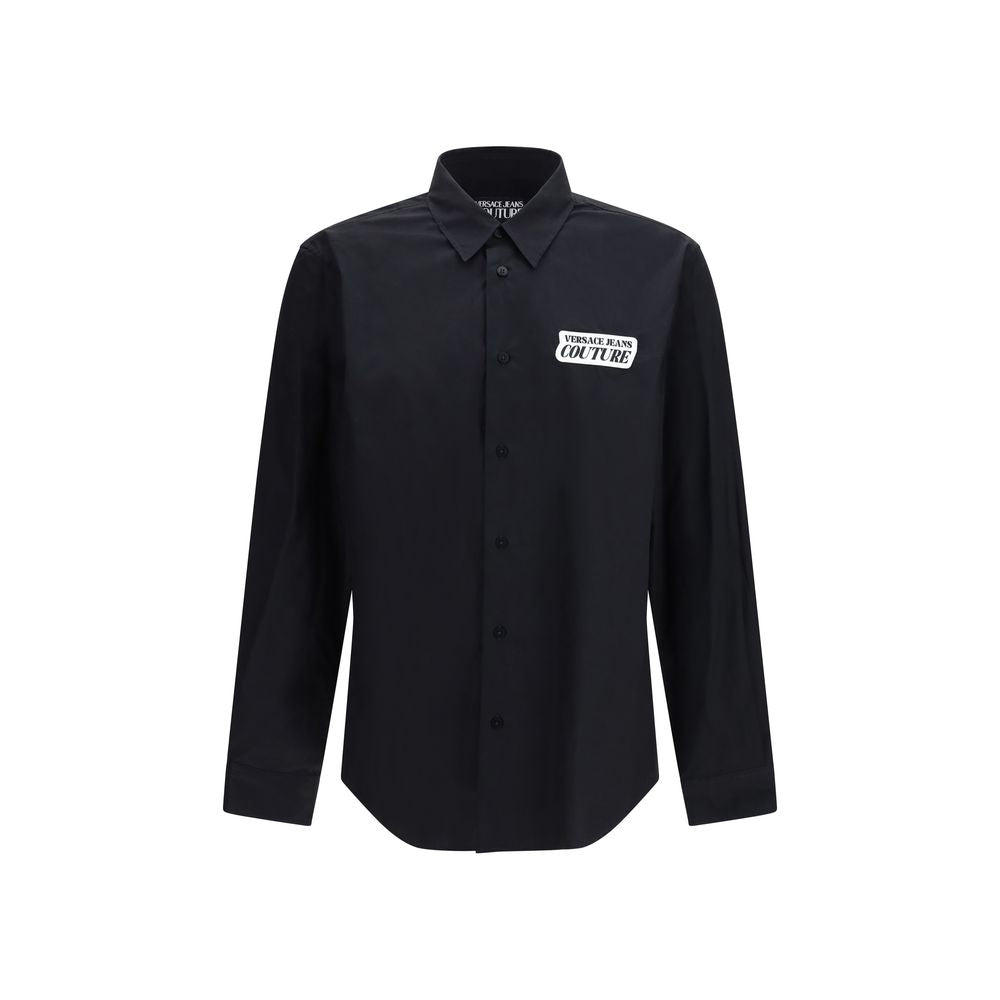 Versace Jeans Black Cotton Dress Shirt
