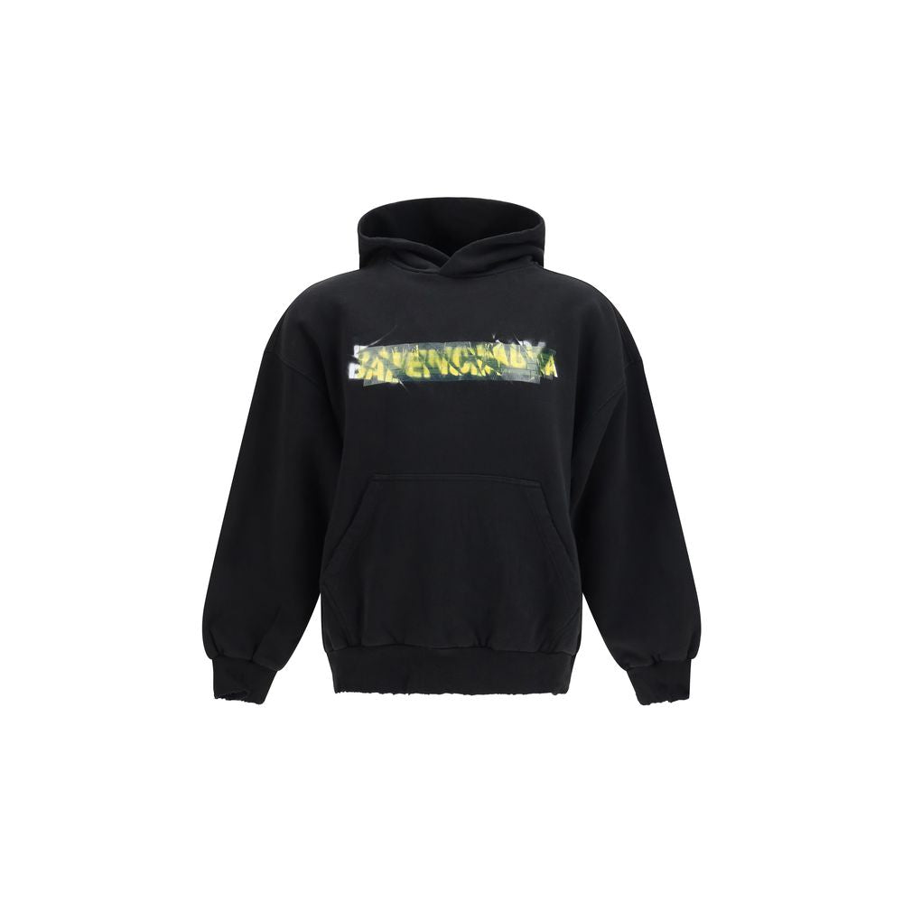 Balenciaga Black Cotton Sweatshirt