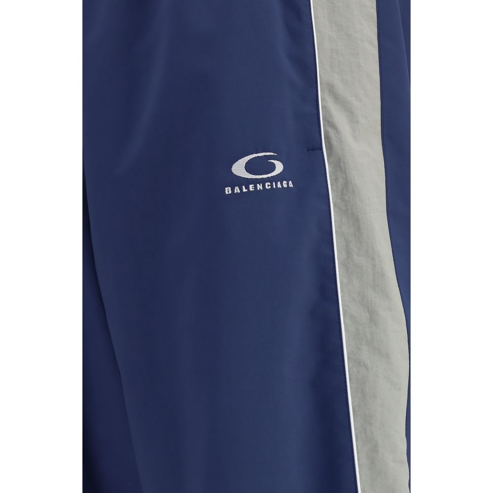 Balenciaga Blue Polyester Joggers (Workout Pants)