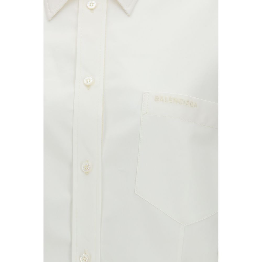 Balenciaga White Cotton Dress Shirt