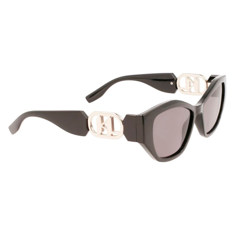 Karl Lagerfeld Black Injected Sunglasses