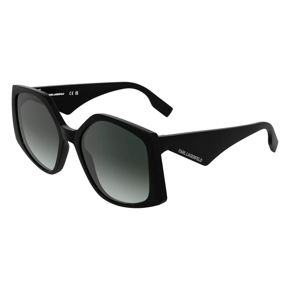 Karl Lagerfeld Black Injected Sunglasses