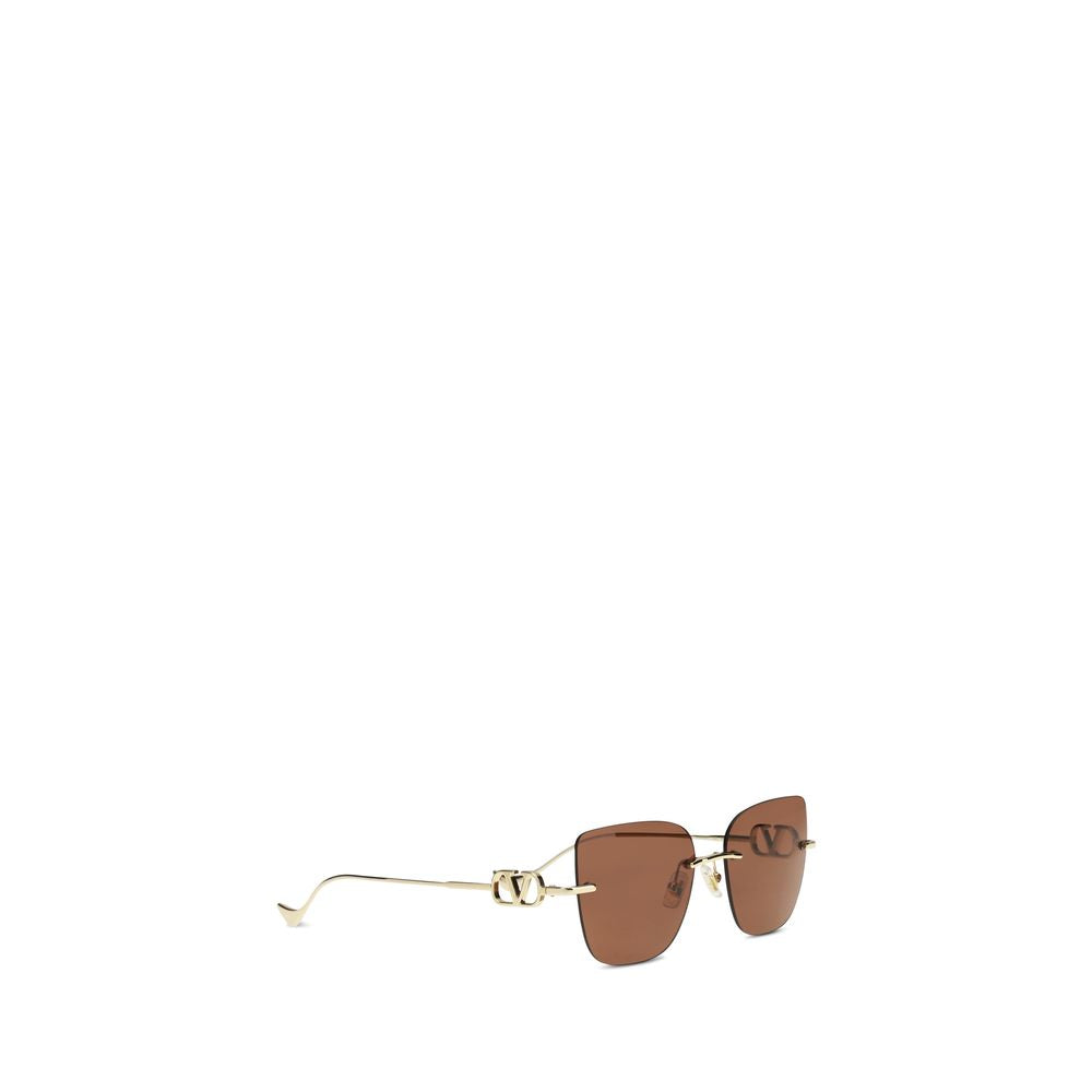 Valentino Garavani Brown Metal Sunglasses