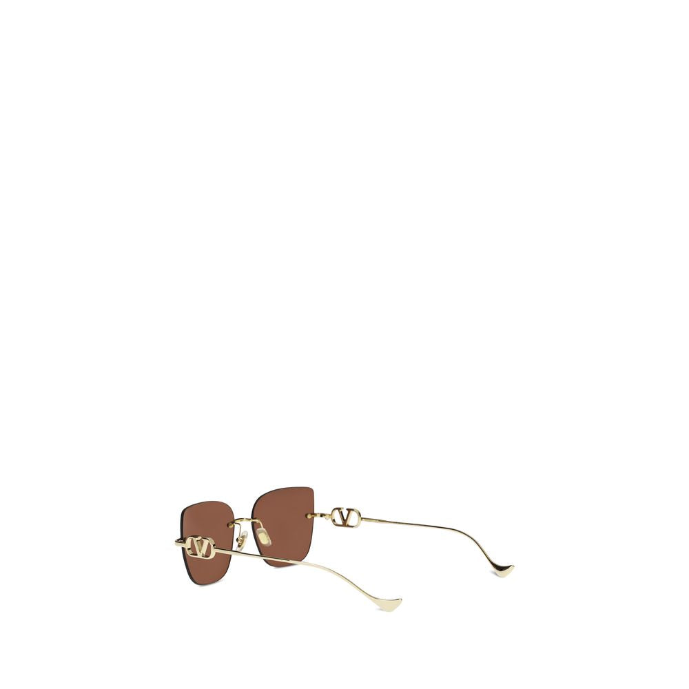 Valentino Garavani Brown Metal Sunglasses