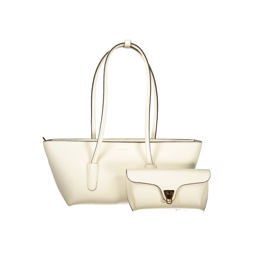 Coccinelle Bianco Leather Women's Bag