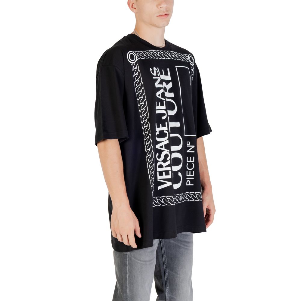 Versace Jeans Black Cotton T-Shirt