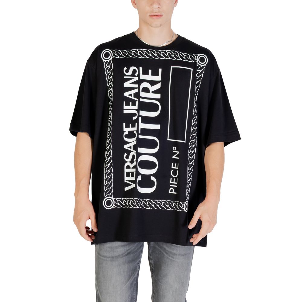 Versace Jeans Black Cotton T-Shirt