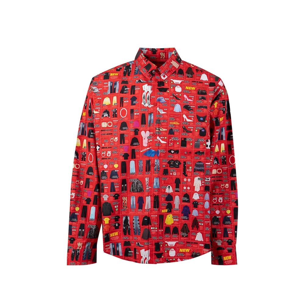Balenciaga Multicolor Cotton Pattern Shirt