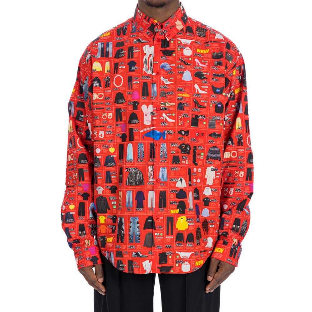 Balenciaga Multicolor Cotton Pattern Shirt