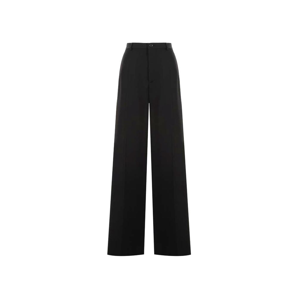 Balenciaga Black Wool Flared Pants