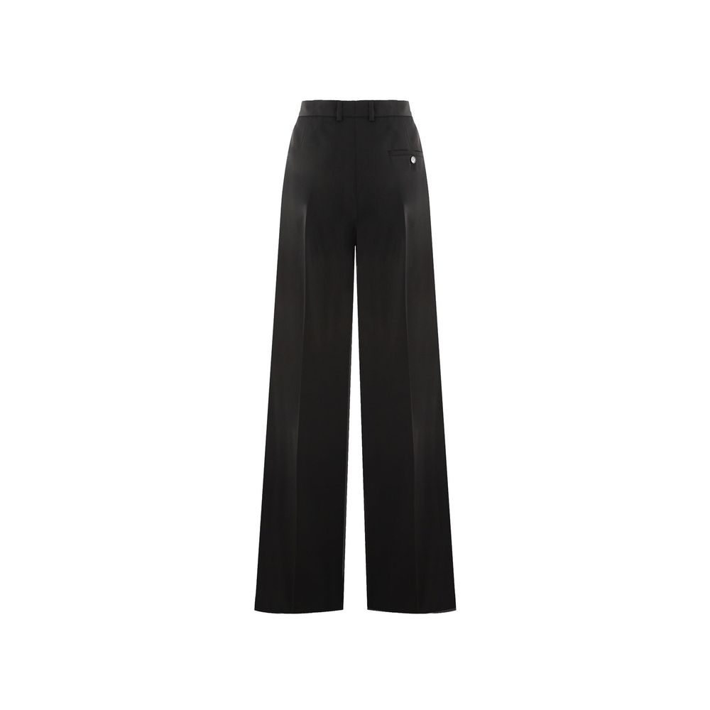 Balenciaga Black Wool Flared Pants