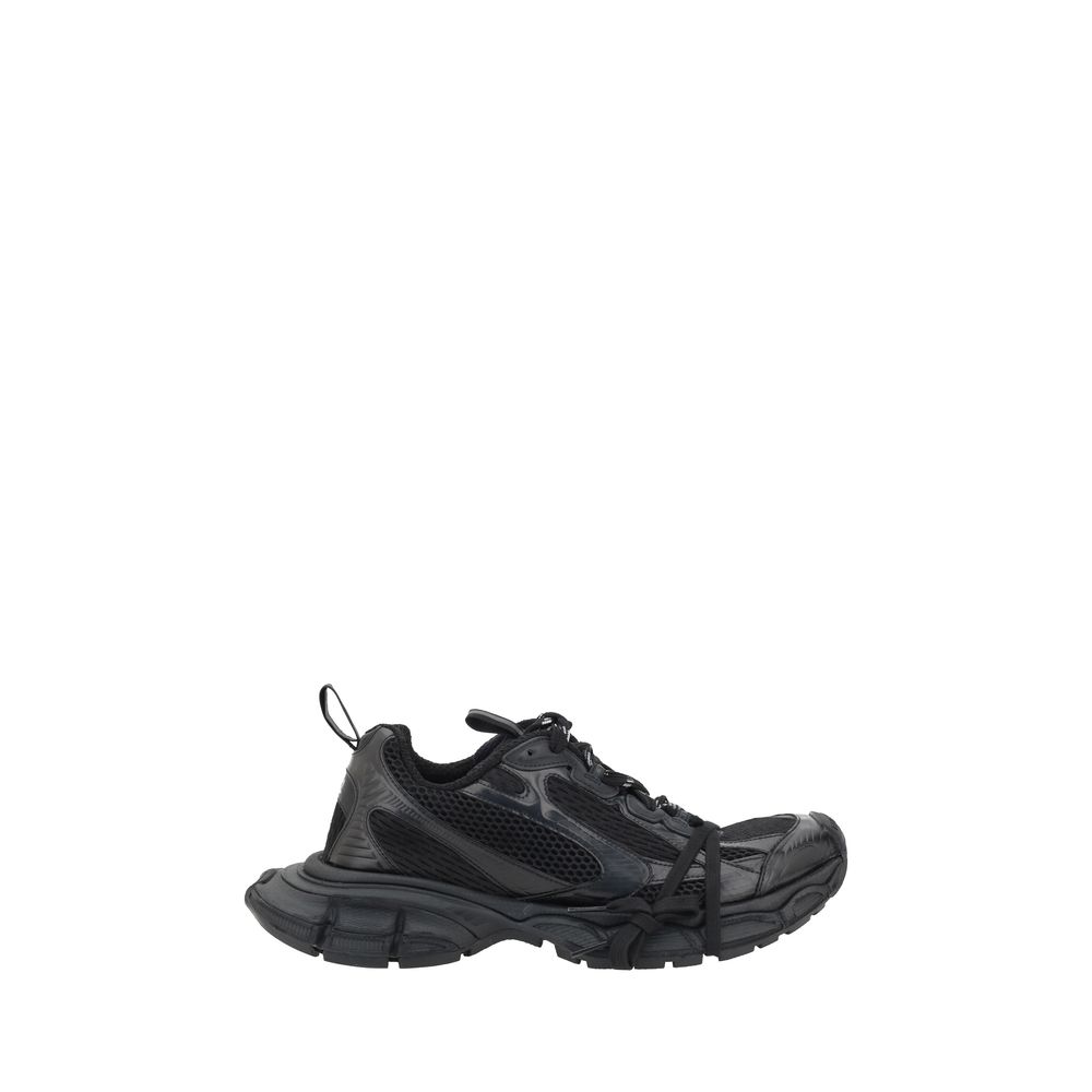 Balenciaga Black Fabric Athletic Sneakers