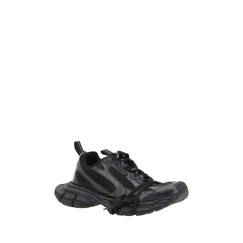 Balenciaga Black Fabric Athletic Sneakers