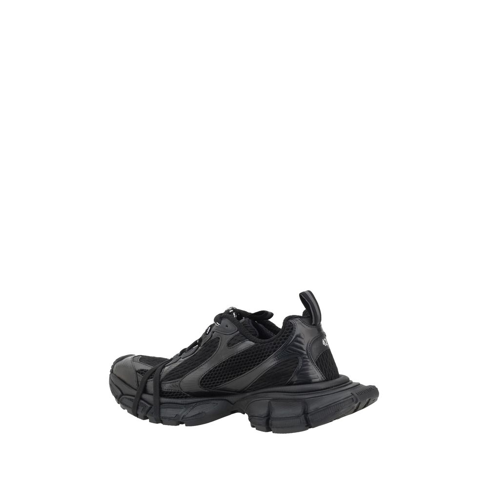 Balenciaga Black Fabric Athletic Sneakers