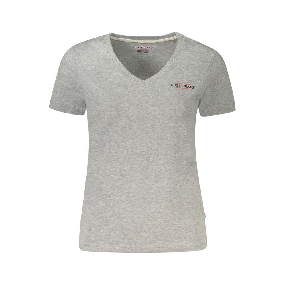 Guess Jeans Grigio Cotton Women T-Shirt