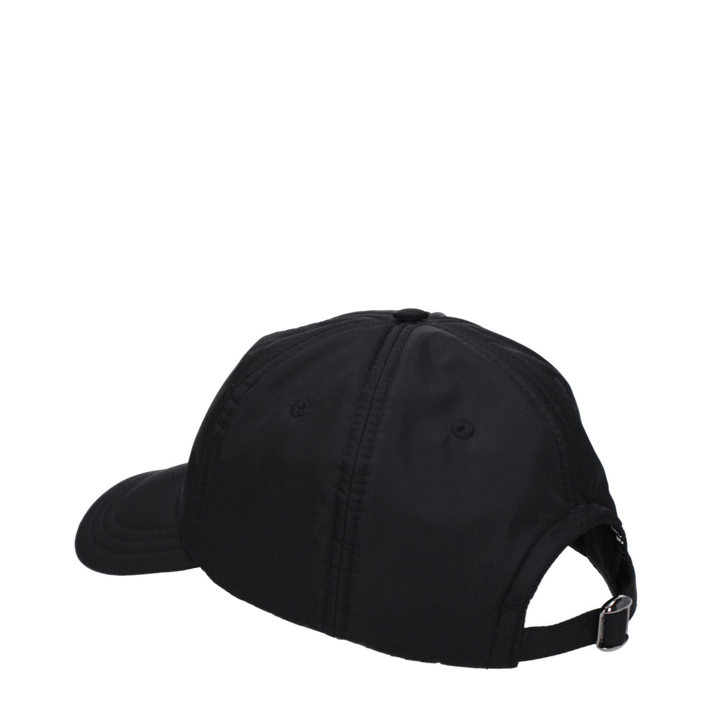 Valentino Garavani Black Polyamide Cap (Baseball Hat)