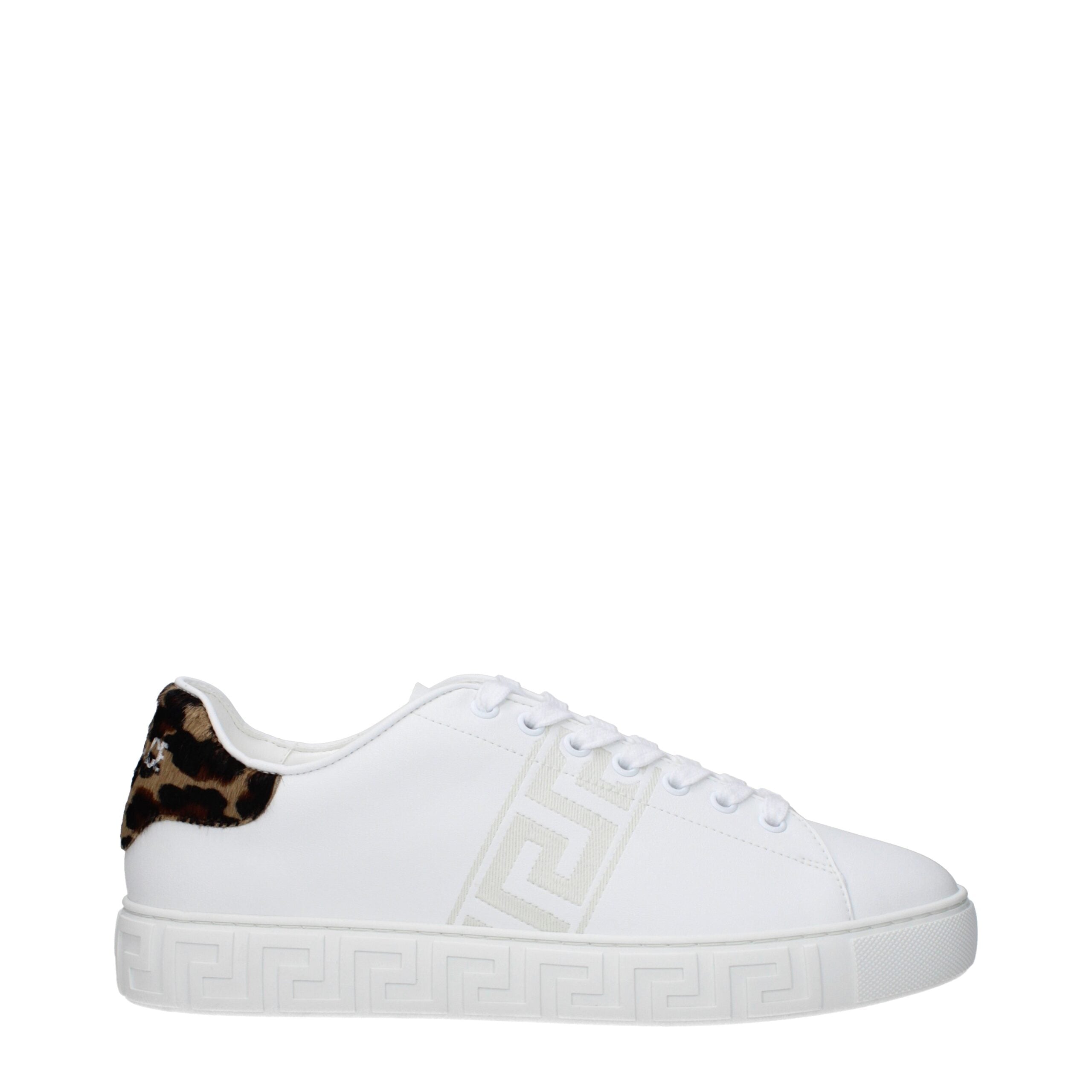 Versace Blue Leather Low Top Sneakers