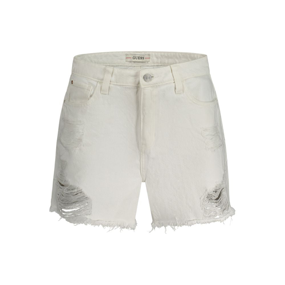 Guess Jeans White Cotton Women's Short